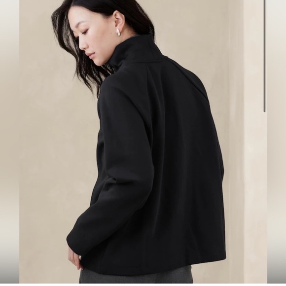 TWO WAY ZIPPER SWEATSHIRT, Banana Republic Factory - Picture 2 of 3